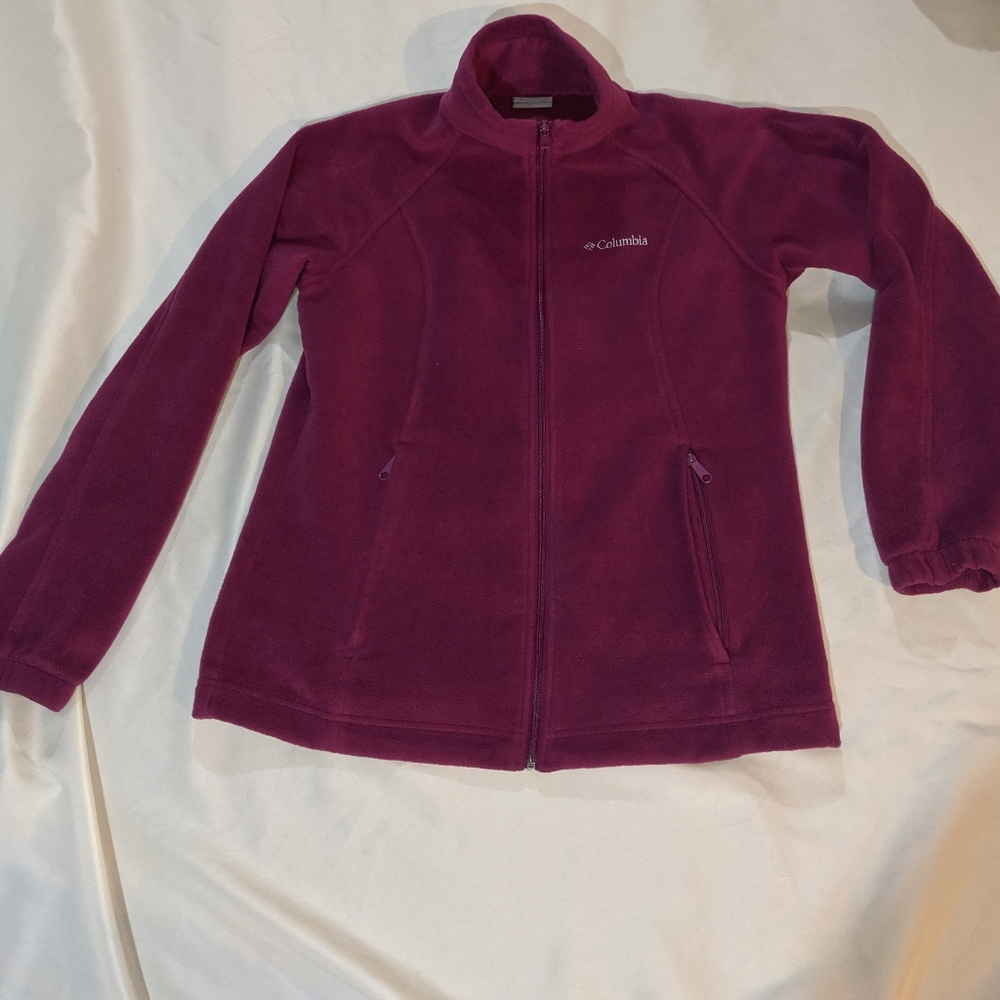 Columbia Medium Purple Zip Up Fleece